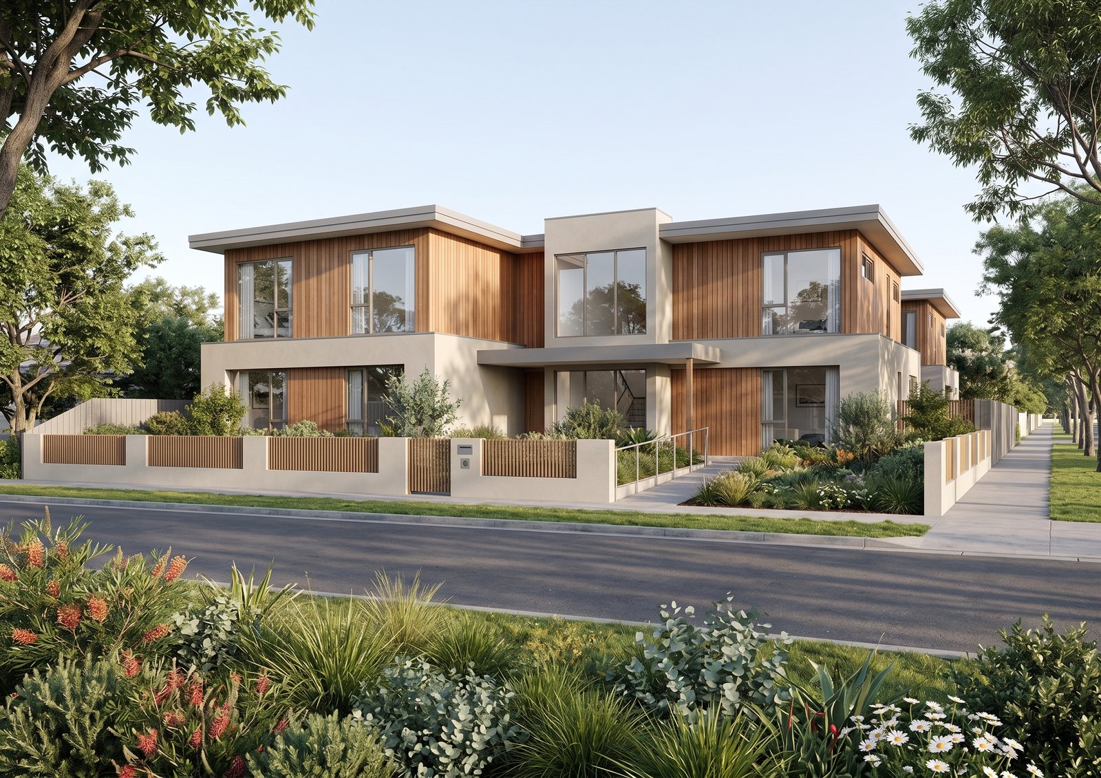 Elgar Road, Burwood: Concept visualisation of the completed rooming house, from the design-development plans