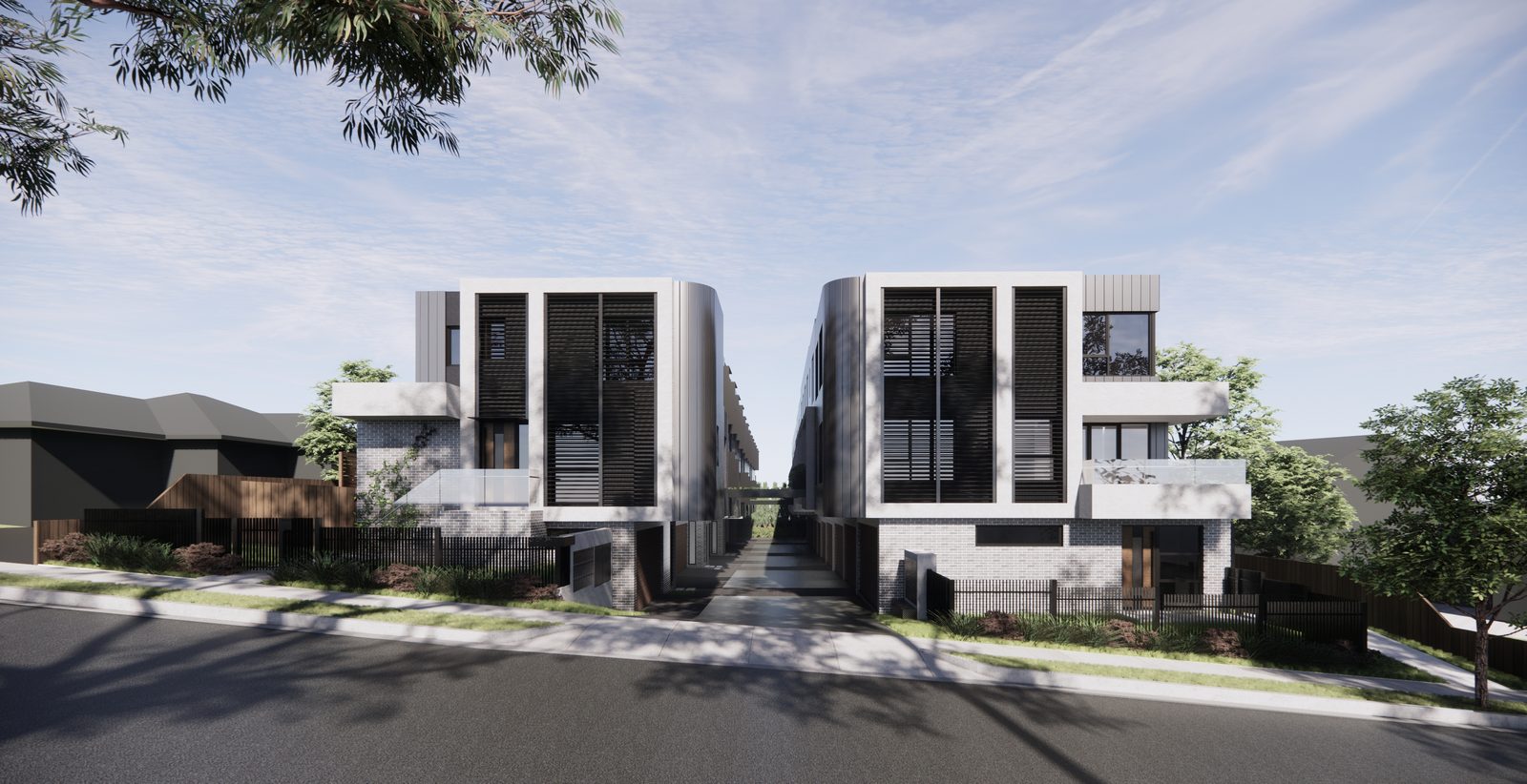 Manningham Road, Bulleen: Streetscape render, Manning, 2022