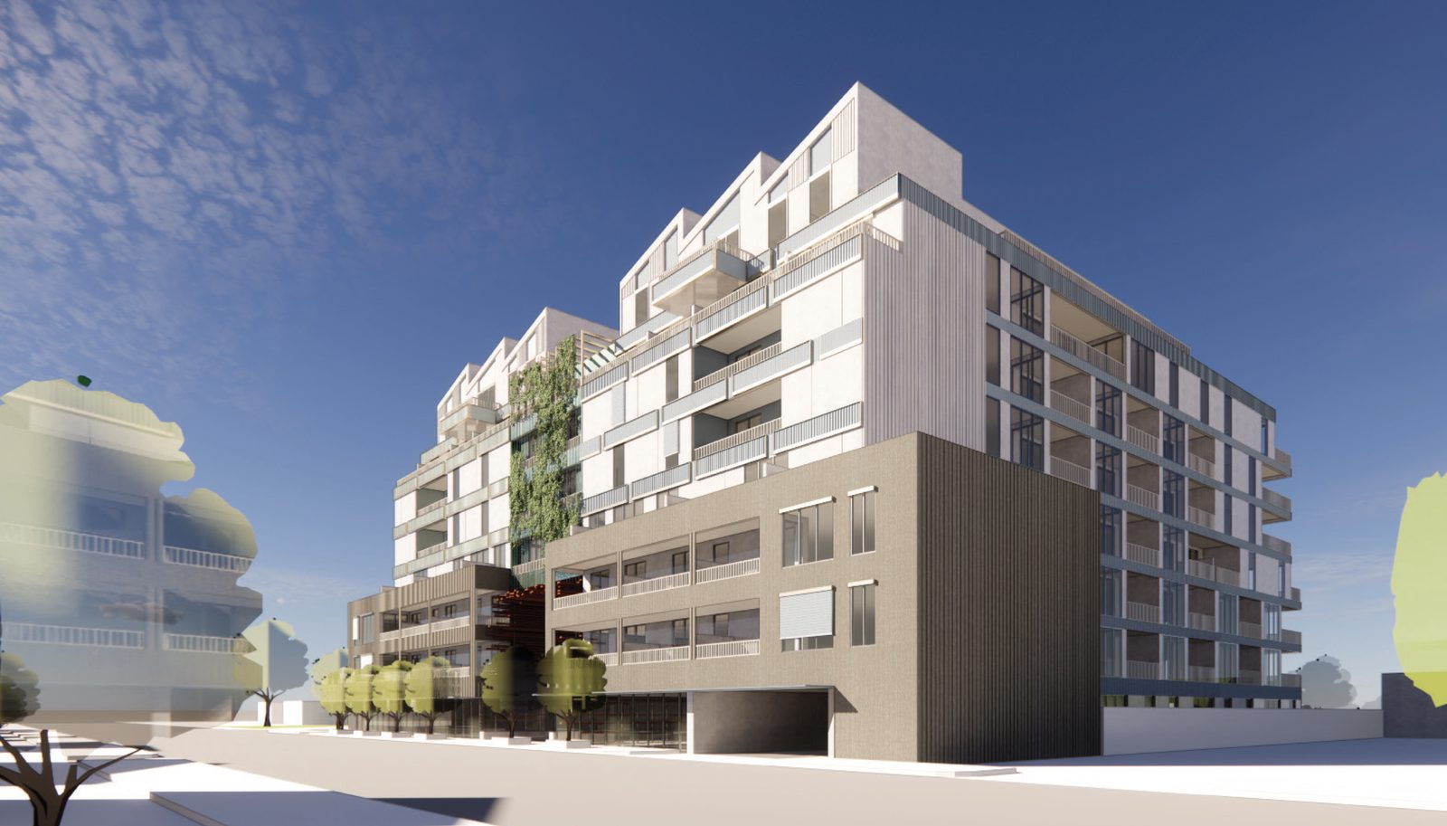 Sydney Road, Coburg North: Streetscape render, Coburg Gardens